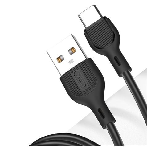 CABLE 2.1A USB A TIPOC 1 METRO NEGRO NB200 XO