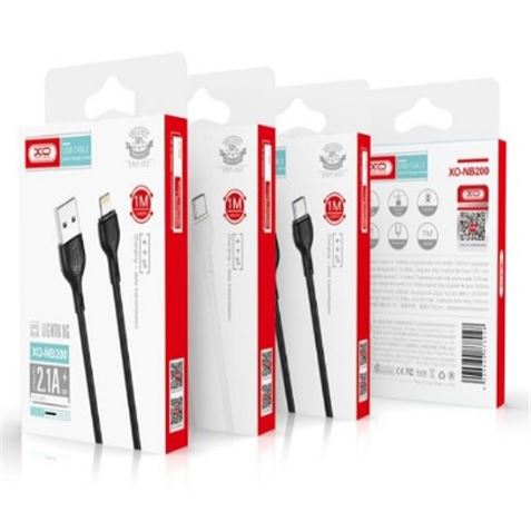 CABLE 2.1A USB A TIPOC 1 METRO NEGRO NB200 XO - Imagen 2