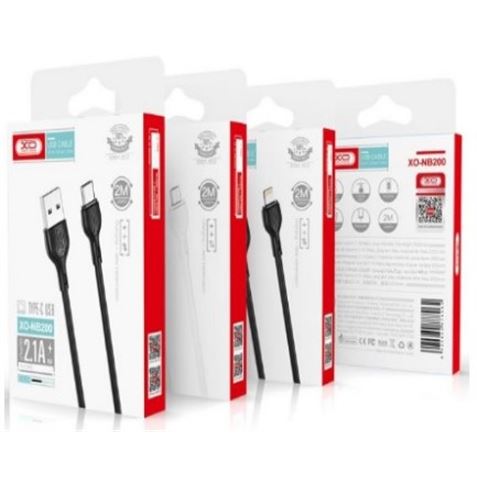 CABLE 2.1A USB A TIPO C 2 METROS BLANCO NB200 XO - Imagen 2