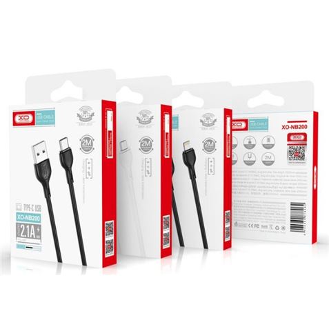CABLE 2.1A USB A LIGTHNING 1 METRO BLANCO NB200 XO - Imagen 2