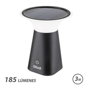 LAMPARA SOLAR RECARGABLE 3W 185LM ELBAT