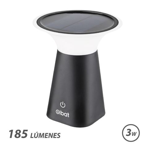 LAMPARA SOLAR RECARGABLE 3W 185LM ELBAT