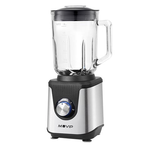 BATIDORA INOXIDABLE VASO CRISTAL 1800W 1.8 LITROS MUVIP