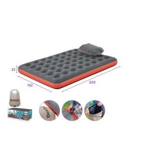 COLCHON CAMPING DOBLE ROLL & RELAX 203X152X28CM BESTWAY