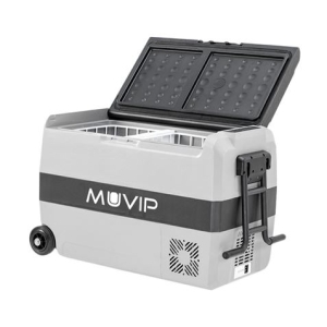 REAC NEVERA PORTATIL CON COMPRESOR 44L 80W CON RUEDAS DOBLE ZONA MUVIP