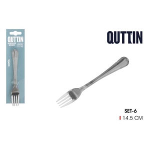 PACK 6 TENEDORES POSTRE 14.5CM SOFIA QUTTIN