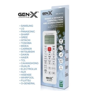 MANDO UNIVERSAL PARA AIRES ACONDICIONADOS AC-2115 GEN-X