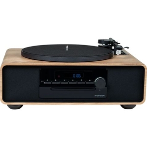 MICROCADENA CON TOCADISCOS | CD | FM | BT | USB | MADERA MIC300TT THOMSOM