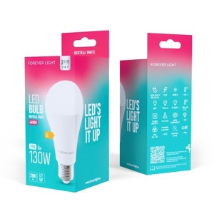BOMBILLA LED A65 | 17W | 2100LM | E27 | LUZ BLANCA | FOREVER