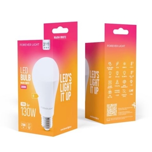 BOMBILLA LED A65 | 17W | 2100LM | E27 | LUZ CALIDA | FOREVER