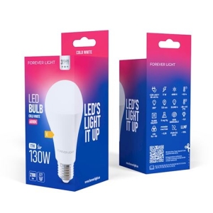 BOMBILLA LED A65 | 17W | 2100LM | E27 | LUZ FRIA | FOREVER