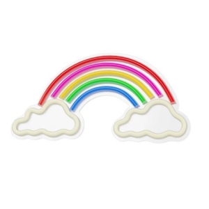 LAMPARA DECORATIVA NEON LED RAINBOW ON CLOUDS FOREVER