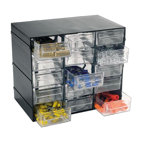 MUEBLE ORGANIZADOR PLASTICO 228X140X190MM CON 15 CAJONES ARTPLAST