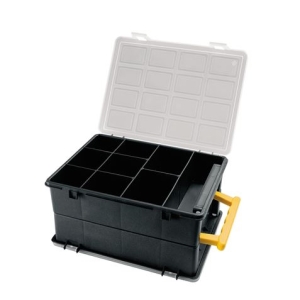 ORGANIZADOR DOBLE PLÁSTICO 242×188×120MM CON DIVISORES ARTPLAST