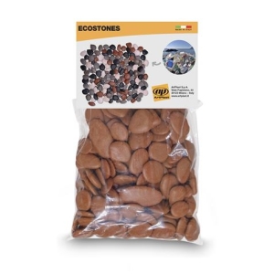 PIEDRAS DECORATIVAS JARDIN EN POLIPROPILENO REGENERADO 1KG TERRACOTA ARTPLA