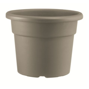 MACETA REDONDA DIAMETRO 22CM TAUPE ARTPLAST