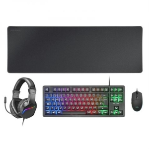 KIT GAMING 4 EN 1 | TECLADO | RATON | ALFOMBRILLA | AURICULARES MCP-RGB3