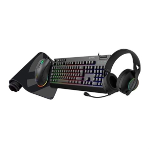 KIT GAMING 4 EN 1 | TECLADO | RATON | ALFOMBRILLA | AURICULARES UK594008