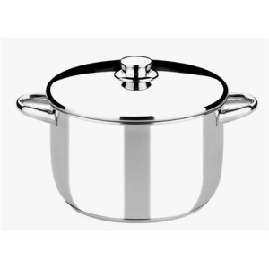 OLLA DE ACERO INOXIDABLE 20CM 4 LITROS OPTIMA CON TAPA ACERO MONIX