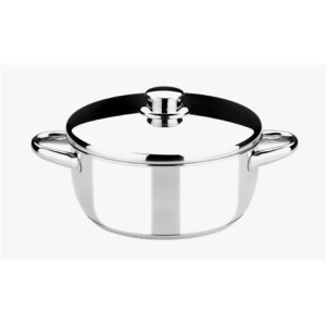 CACEROLA ACERO INOXIDABLE 16CM 1.5 LITROS OPTIMA CON TAPA ACERO MONIX