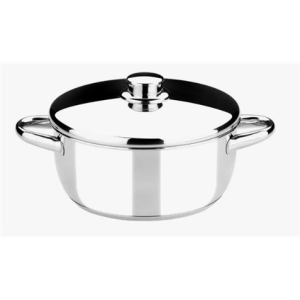 CACEROLA ACERO INOXIDABLE 20CM 2.5 LITROS OPTIMA CON TAPA ACERO MONIX