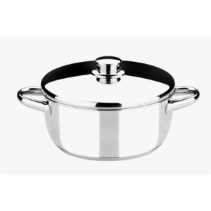 CACEROLA ACERO INOXIDABLE 26CM 5 LITROS OPTIMA CON TAPA ACERO MONIX