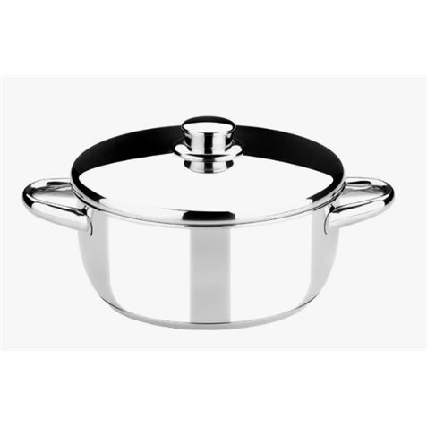 CACEROLA ACERO INOXIDABLE 24CM 4 LITROS OPTIMA CON TAPA ACERO MONIX