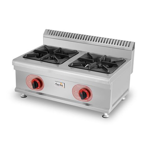 COCINA A GAS PROFESIONAL 2 FUEGOS CHEF PRO