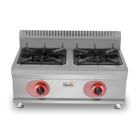 COCINA A GAS PROFESIONAL 2 FUEGOS CHEF PRO - Imagen 2