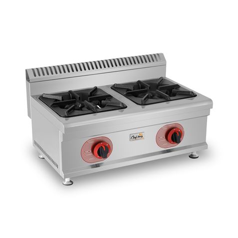 COCINA A GAS PROFESIONAL 2 FUEGOS CHEF PRO - Imagen 3