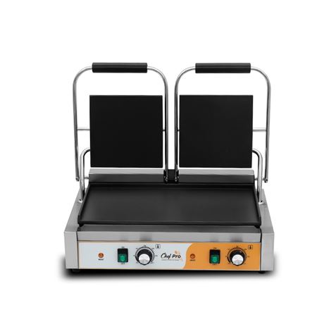 SANDWICHERA INDUSTRIAL DOBLE PLACAS LISAS 3600W CHEF PRO - Imagen 2