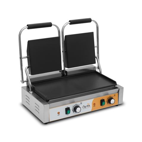 SANDWICHERA INDUSTRIAL DOBLE PLACAS LISAS 3600W CHEF PRO - Imagen 3