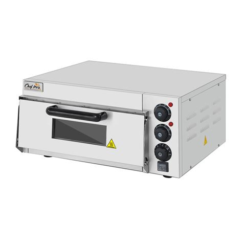 HORNO DE PIZZA ELÉCTRICO PROFESIONAL 1 CÁMARA 2000W CHEF PRO