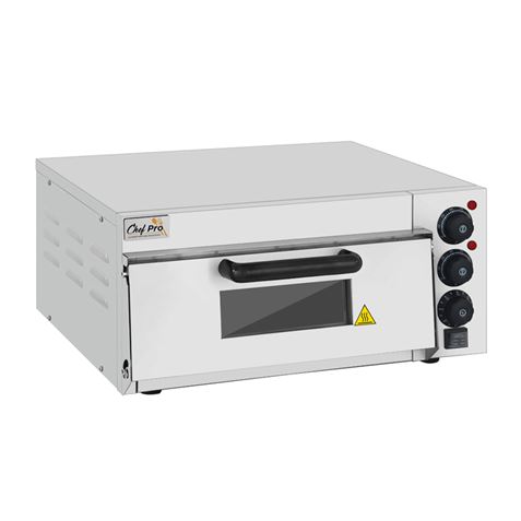 HORNO DE PIZZA ELÉCTRICO PROFESIONAL 1 CÁMARA 2000W CHEF PRO - Imagen 3