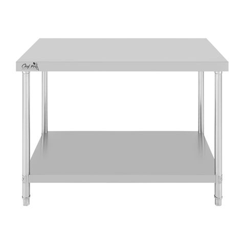 MESA DE TRABAJO ACERO INOXIDABLE 120X70X85CM CHEF PRO - Imagen 2