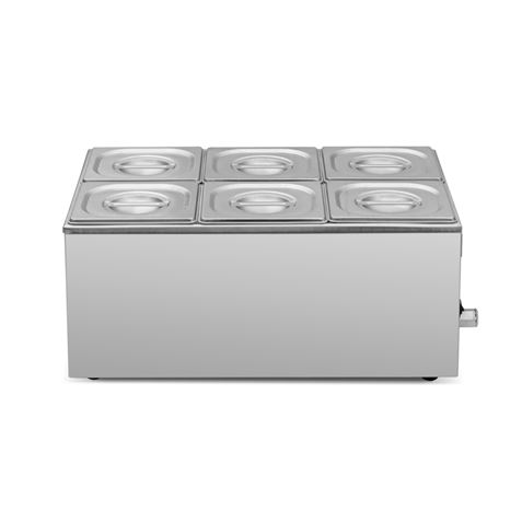 BAÑO MARIA INDUSTRIAL 6 CUBETAS 1200W CHEF PRO - Imagen 4