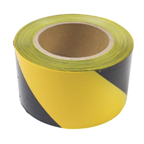 CINTA DE SEÑALIZACION NEGRO-AMARILLO 250Mtrs.X7Cm. MADER - Imagen 2