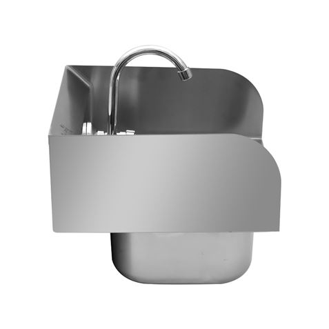 FREGADERO MURAL ACERO INOX PROFESIONAL CON GRIFO Y BACKSPLASH CHEF PRO - Imagen 4