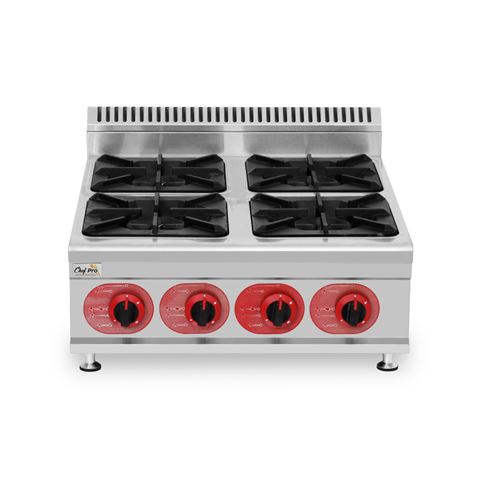 COCINA A GAS PROFESIONAL 4 FUEGOS CHEF PRO - Imagen 2