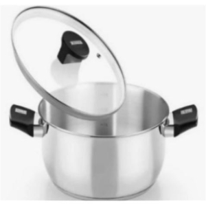 CACEROLA ACERO INOX CON TAPA VIDRIO 30CM ELITE MONIX