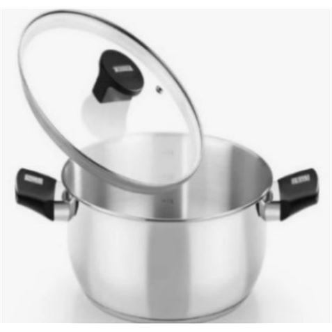 CACEROLA ACERO INOX CON TAPA VIDRIO 30CM ELITE MONIX