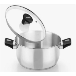 CACEROLA ACERO INOX CON TAPA VIDRIO 20CM ELITE MONIX
