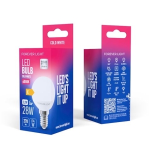 BOMBILLA LED G45 | 2.2W | 270LM | E14 | LUZ FRIA | FOREVER