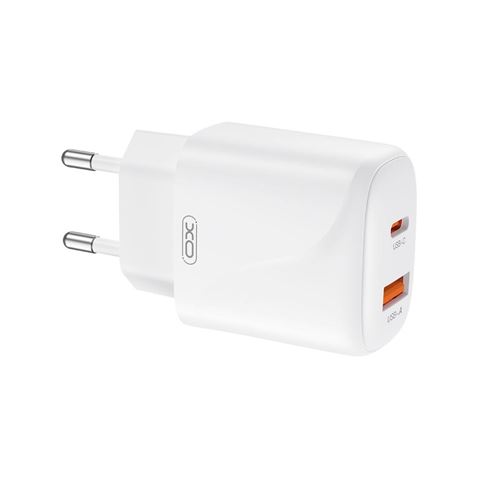 CARGADOR USB+USB-C 20W L158 BLANCO XO - Imagen 2