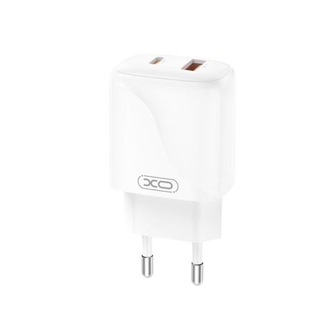 CARGADOR USB+USB-C 20W L158 BLANCO XO - Imagen 3