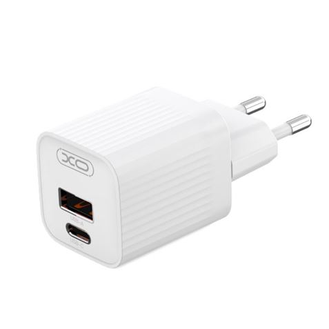 CARGADOR USB+USB-C 30W L149 CON CABLE TIPO C BLANCO XO - Imagen 2