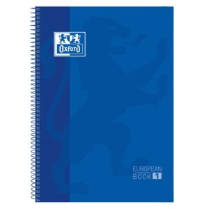 CUADERNO ESPIRAL TAPA DURA AZUL A4+ CUADRICULADO 5X5 OXFORD