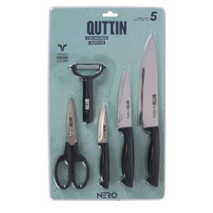 SET 5 PIEZAS DE UTENSILIOS DE COCINA NERO QUTTIN