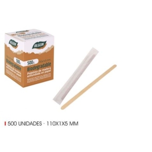 SET 500 PALETINAS MADERA 110X1X5MM ALGON
