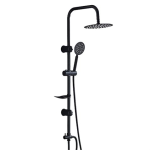 COLUMNA DE DUCHA VERTICAL SIN GRIFO NEGRA FONTASTOCK